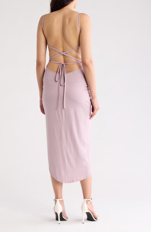 Go Couture Tulip Dress In Elderberry