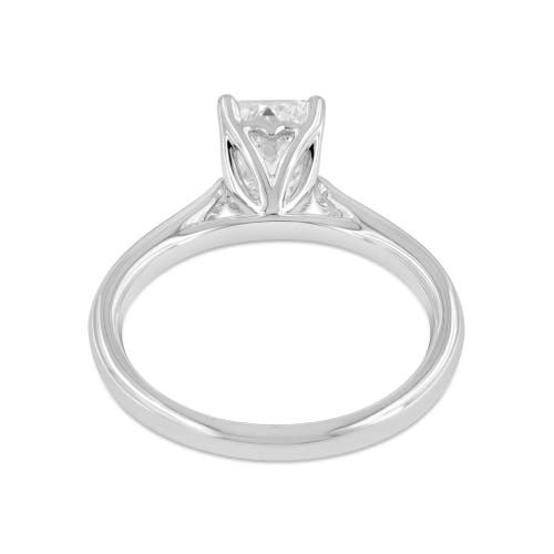 Shop Luvmyjewelry Baroness 14k White Gold Emerald Cut Lab Grown Diamond Engagement Ring