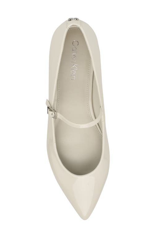 Shop Calvin Klein Kamryn Pointed Toe Flat In Ivory