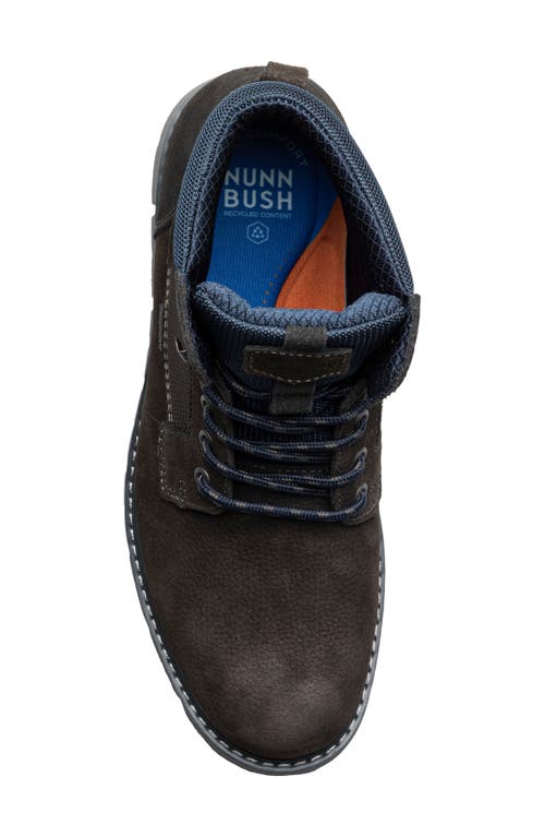 Nunn Bush Karnak Water Resistant Plain Toe Boot In Charcoal