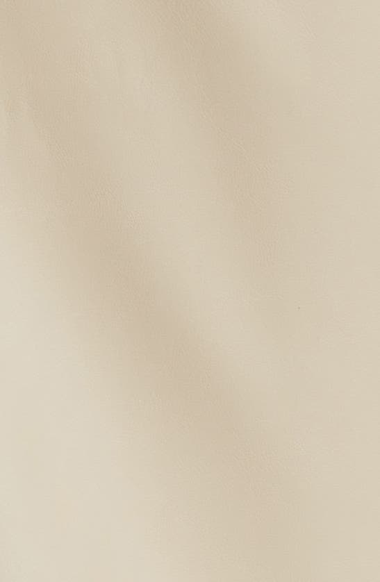 Madewell The Perfect High Waist Straight Leg Faux Leather Pants In Pumice