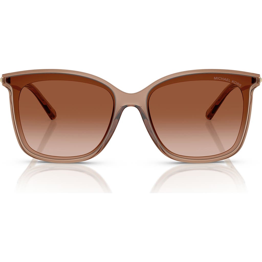Michael Kors Zermatt Mk 2079u 39383b 61mm Womens Square Sunglasses In Brown Grad