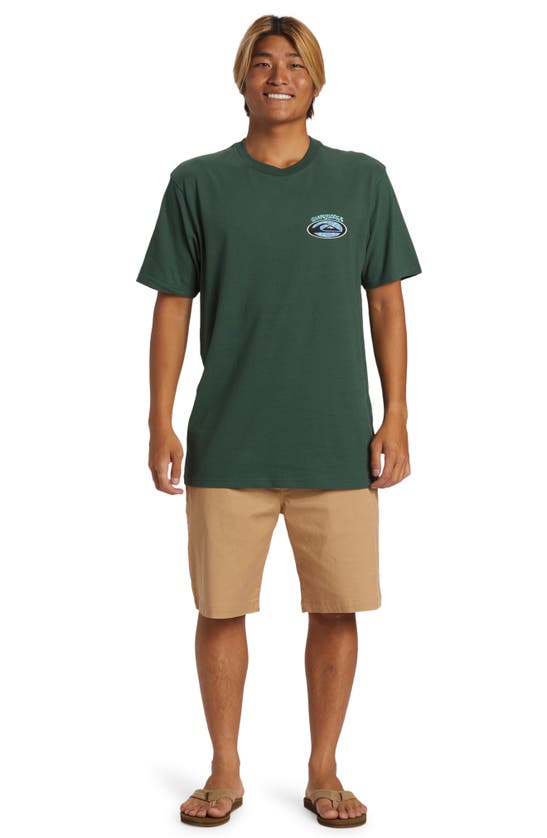Shop Quiksilver Stay Peaceful Graphic T-shirt In Forest