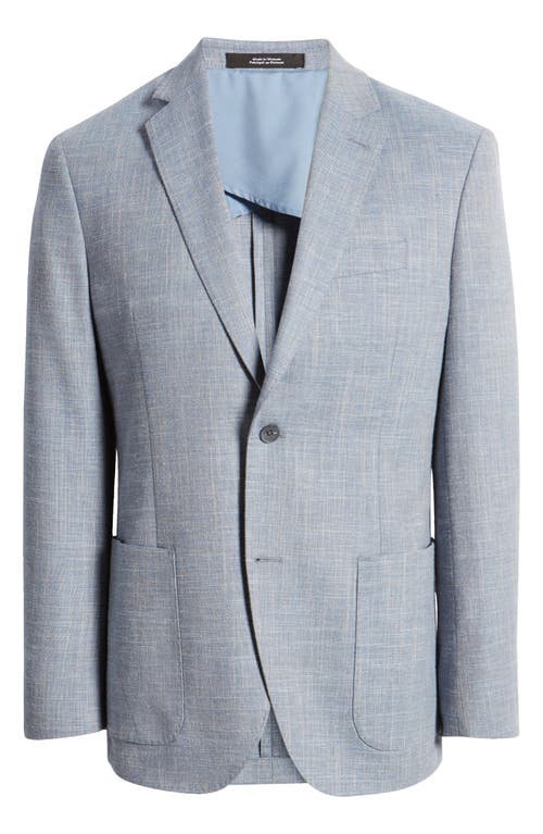 NORDSTROM NORDSTROM MÉLANGE STRETCH WOOL & COTTON BLEND SPORT COAT 