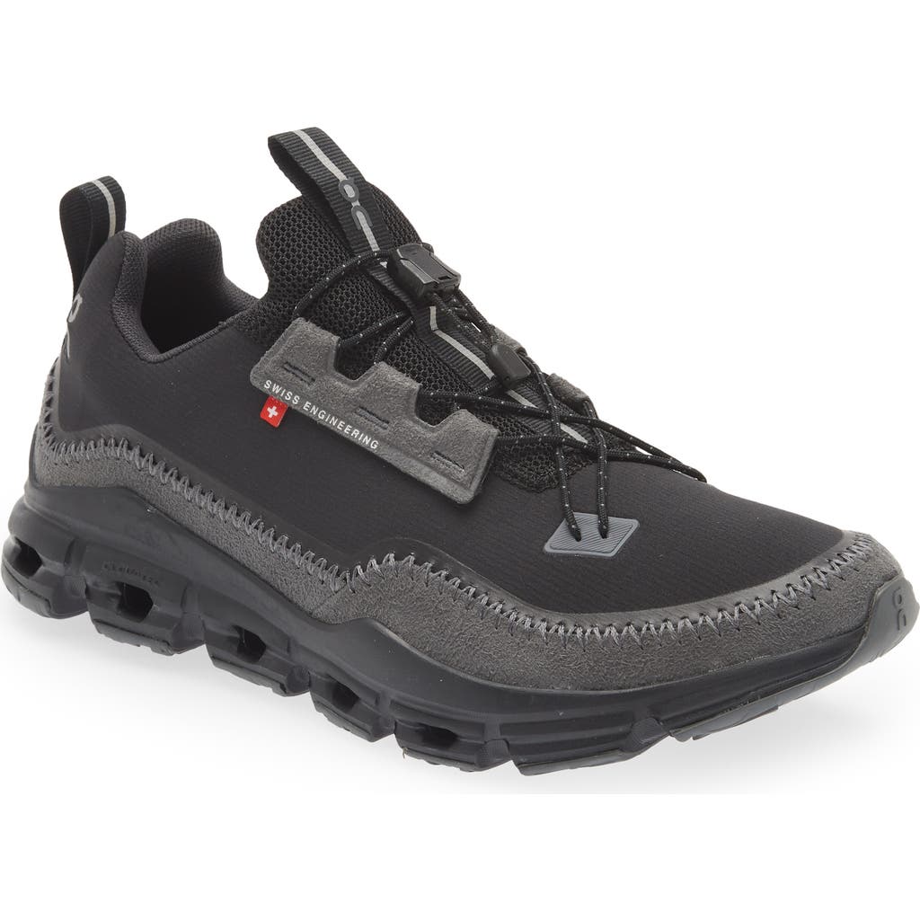 On Cloudaway Hiking Sneaker In Black/rock