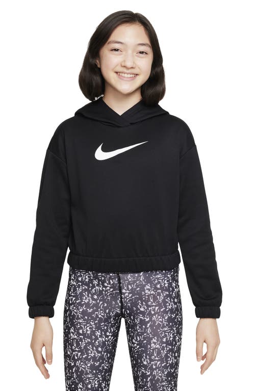 Shop Nike Kids' Therma-fit Pullover Hoodie In Black/white