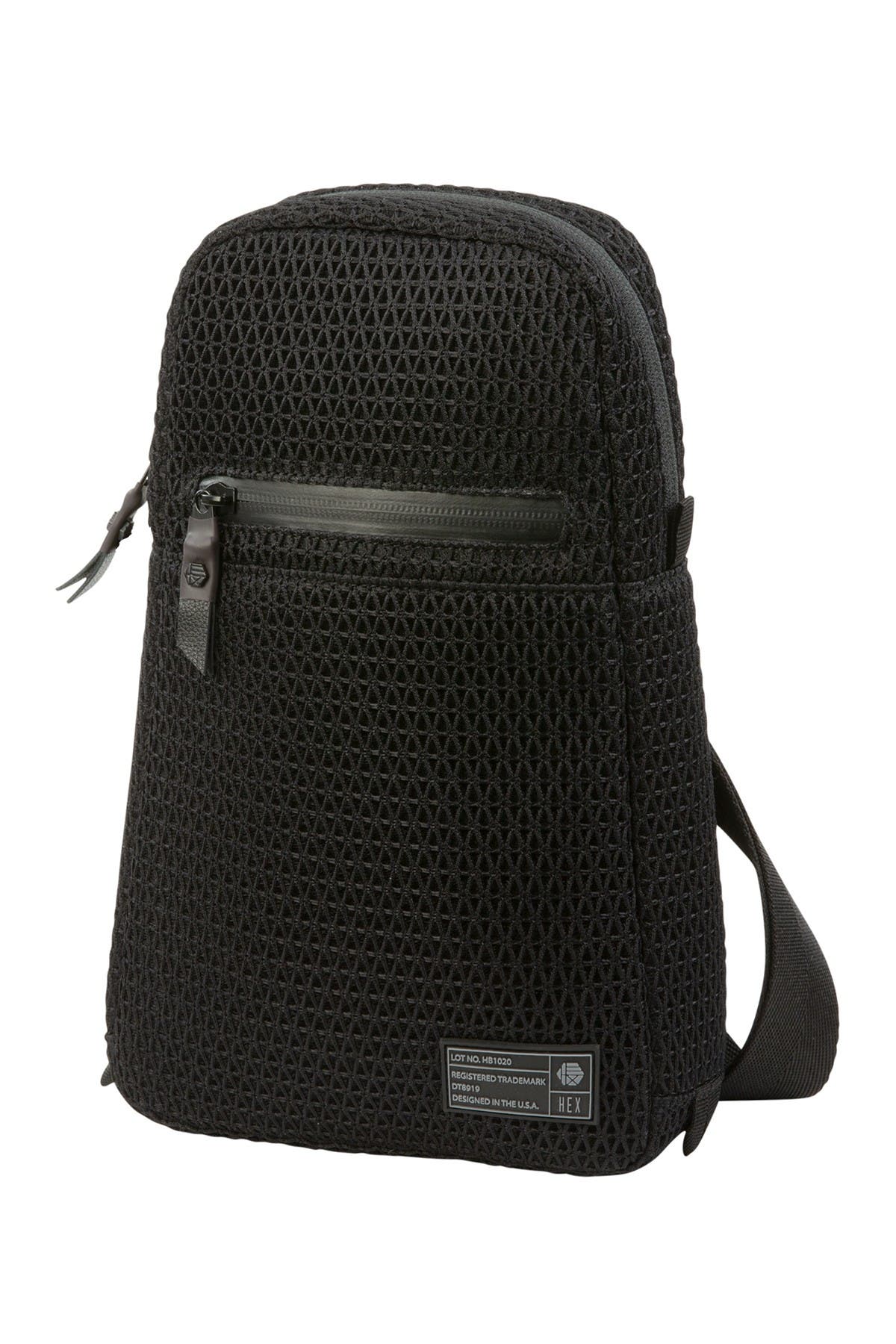 Hex Accessories Rip Stop Single Strap Backpack In Black