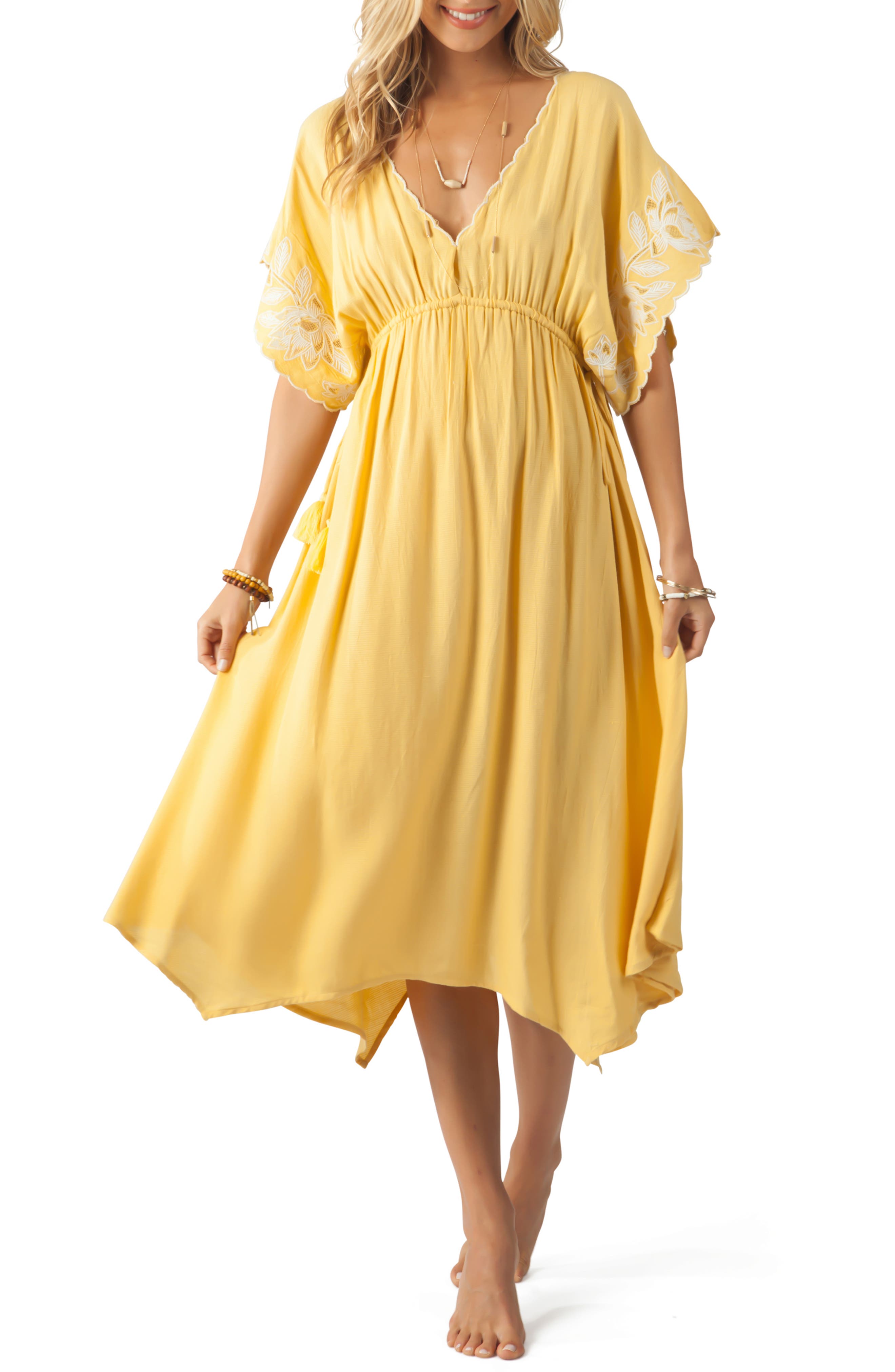 Rip Curl Sweet Escape Embroidered Midi Dress Nordstrom