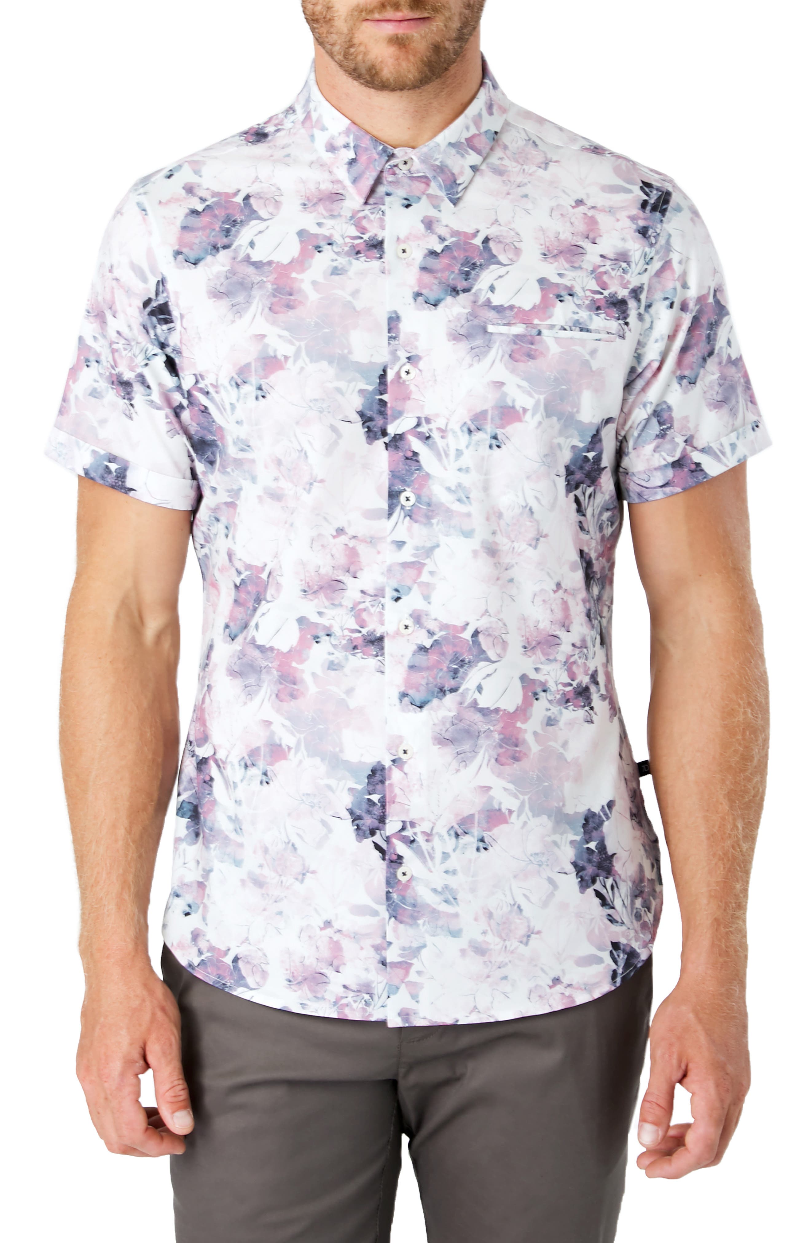 7 diamonds floral shirt