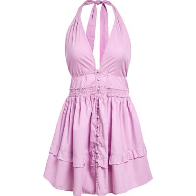 Free People Sail Away Minidress, Purple