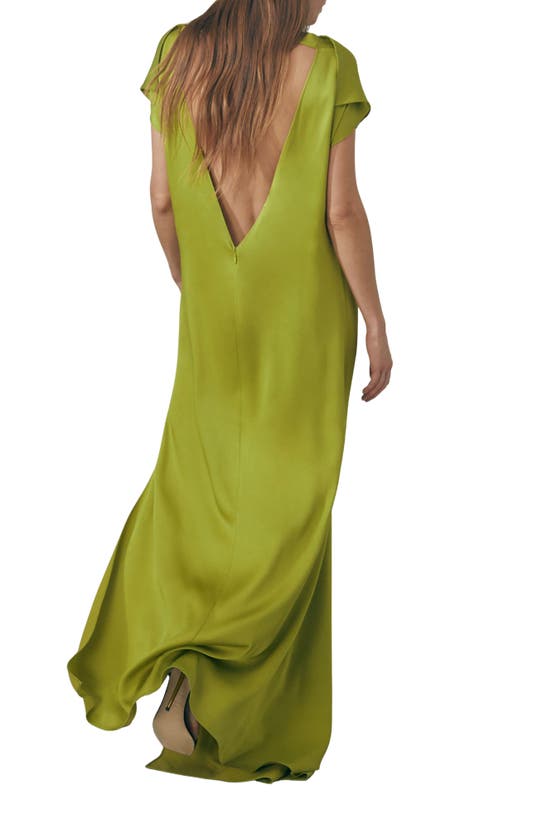 Shop Reiss Atelier Eloise High-low Dress In Green