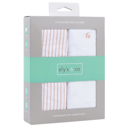 Changing Pad Cover Baby In Tulips & Stripes