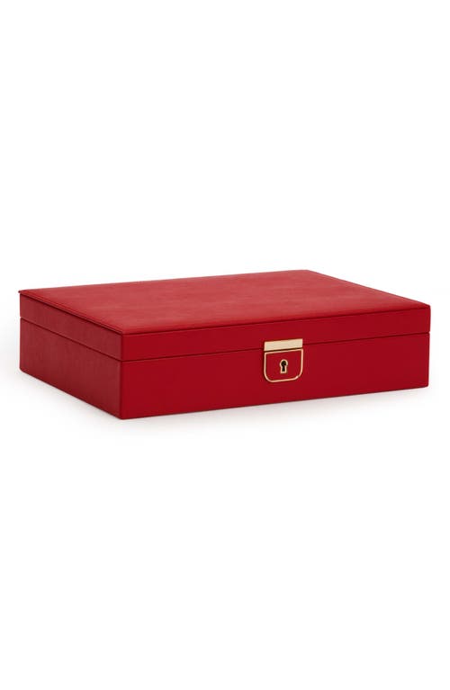 Shop Wolf Palermo Medium Jewelry Box In Red