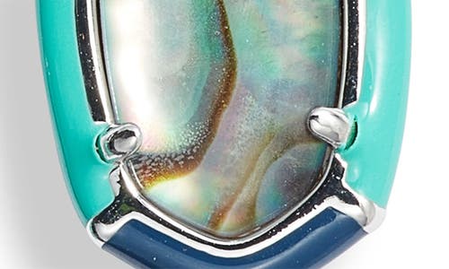 Shop Kendra Scott Camry Statement Earrings In Silver Abalone