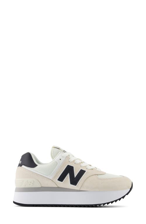 Shop New Balance 574 Sneaker In Linen/sea Salt