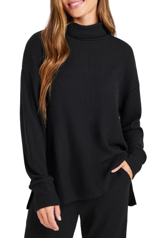 Splendid London Lounge Tunic Top in Black 