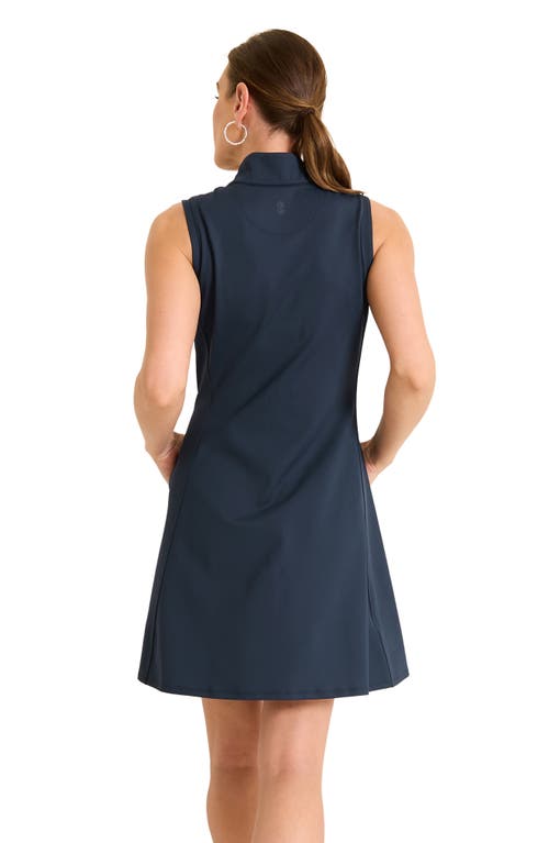 Shop Tommy Bahama Aubrey Sleeveless Minidress In Dark Sapphire