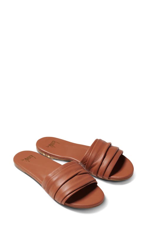 Beek Songbird Slide Sandal in Tan/Tan