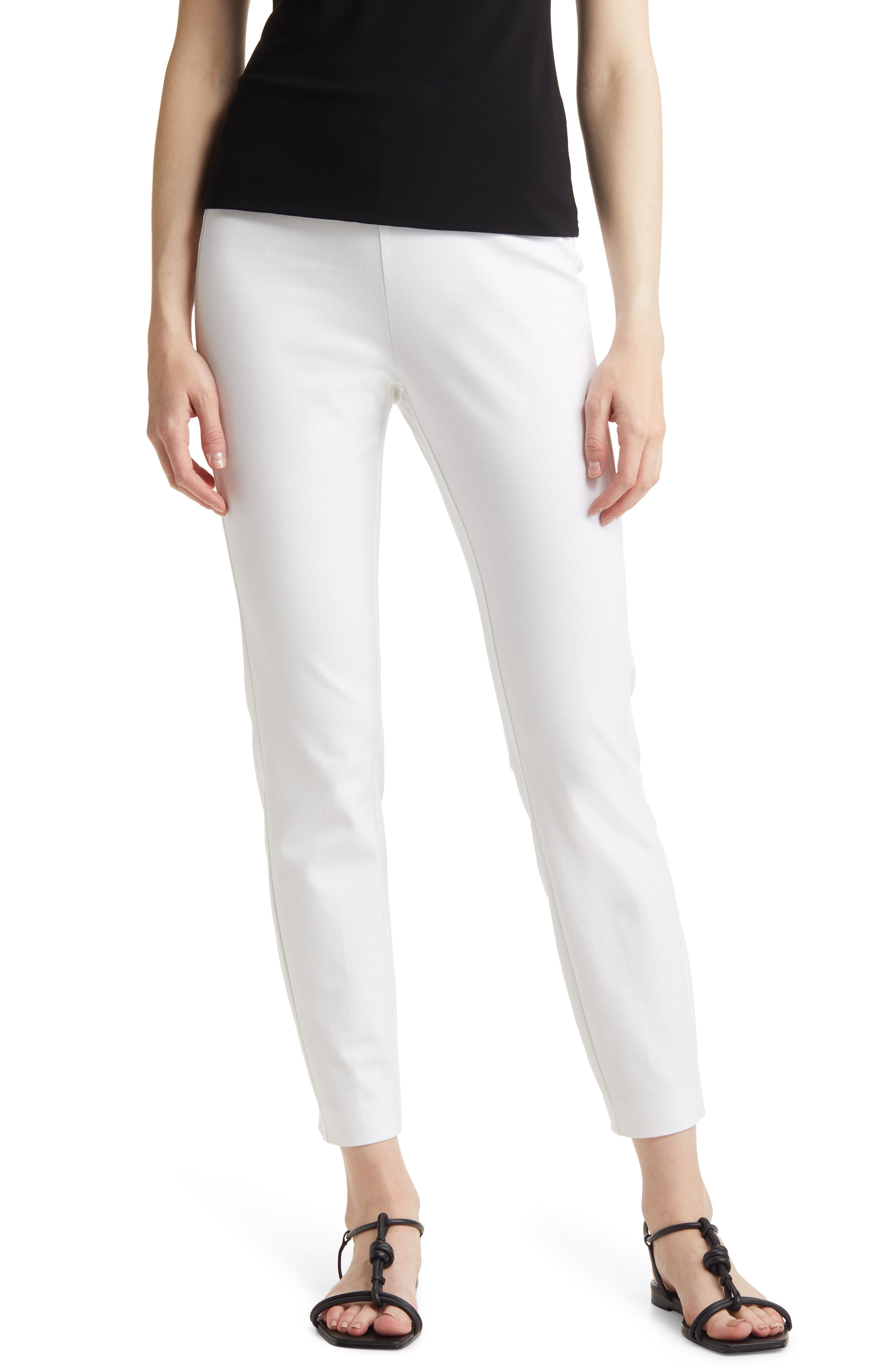 Women's White Cropped \u0026 Capri Pants 