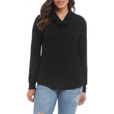 Karen Kane Cowl Neck Top, Black