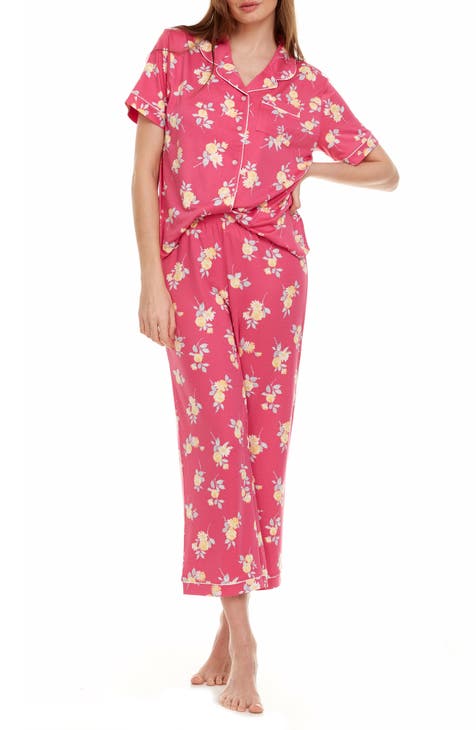 Annie Short Sleeve & Capri Print Pajamas