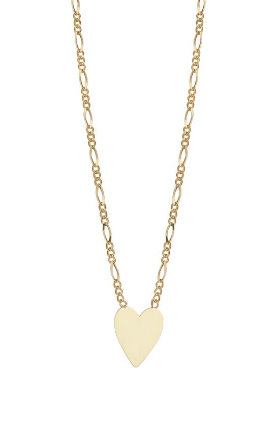 Ember Fine Jewelry Heart Pendant Chain Necklace In Gold