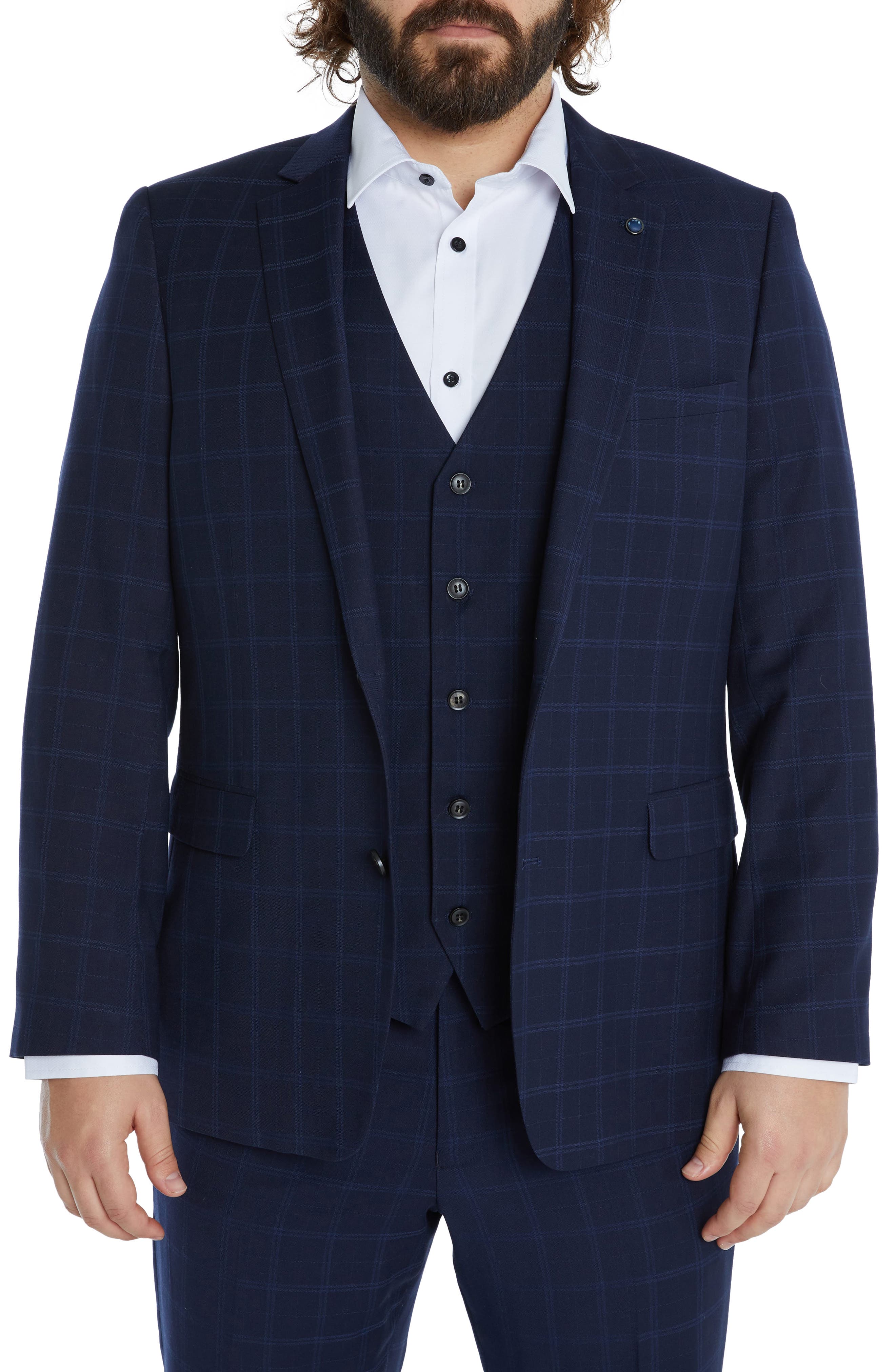 Johnny Bigg Brooks Stretch Plaid Sport Coat