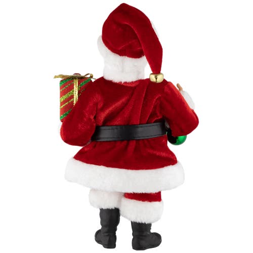 Northlight Santa Elf With Gift Christmas Figure In Red