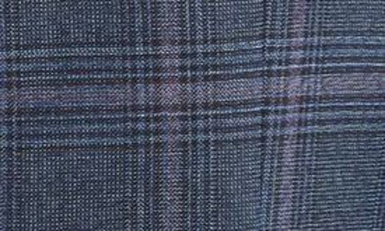 Shop Hugo Boss Hutson Check Wool Sport Coat In Open Blue