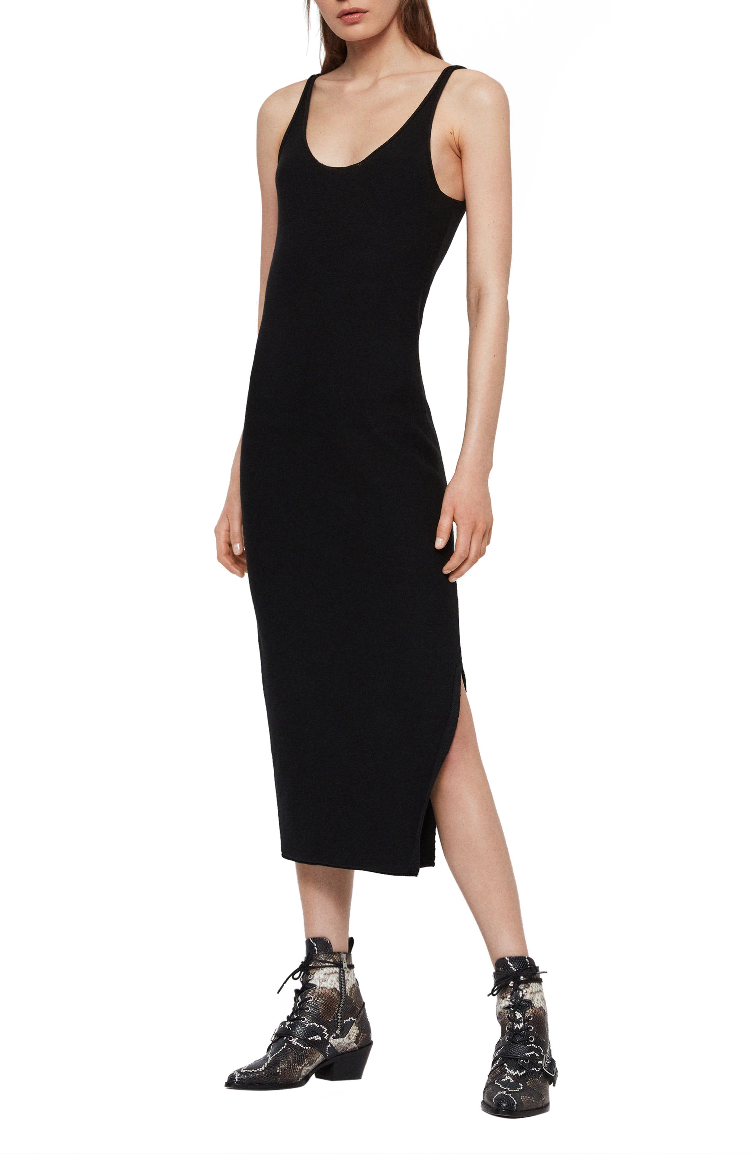 Allsaints Blyth Midi Dress, Black