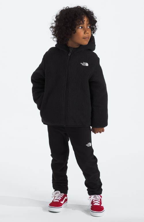 Shop The North Face Kids' Shasta Water Repellent Reversible Hooded Jacket In Tnf Black Vector Field Print