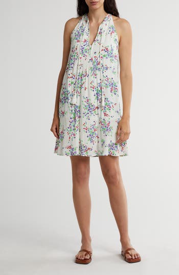 Lovestitch Floral Swing Dress In White