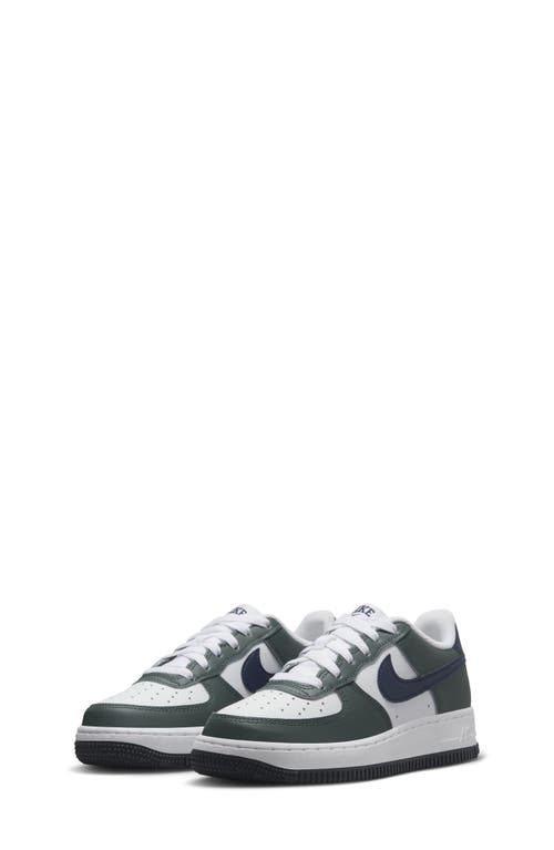 Nike Kids' Air Force 1 Sneaker In Vintage Green/white/obsidian