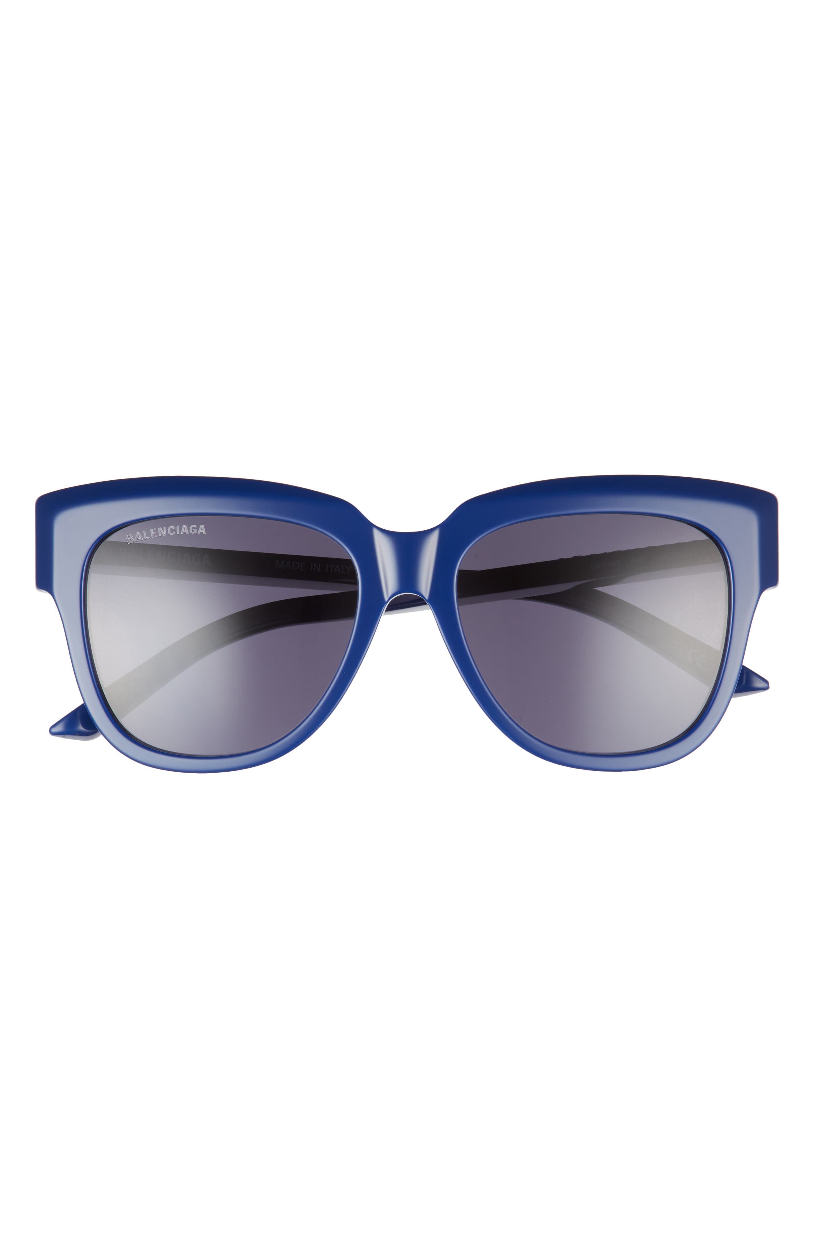 Balenciaga 53mm Rectangular Sunglasses in Blue at Nordstrom