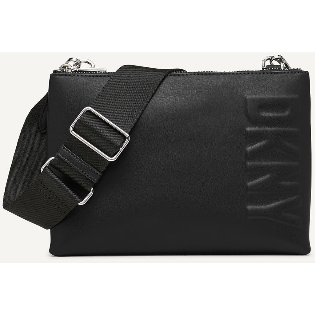 Dkny Tinsley Crossbody In Black/silver