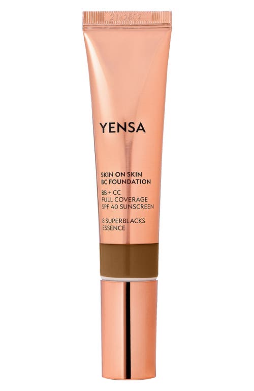 YENSA Skin on Skin BC Foundation BB + CC Full Coverage Foundation SPF 40 in Deep Cool