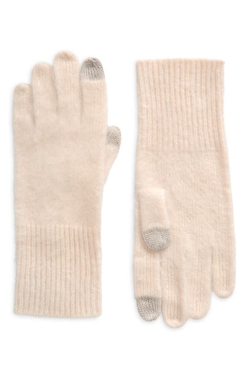 Nordstrom Brushed Cashmere Tech Gloves In Pink