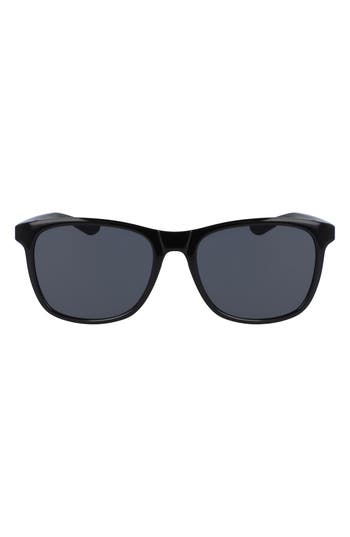 Nike Passage 55mm Square Sunglasses In Black/dark Grey