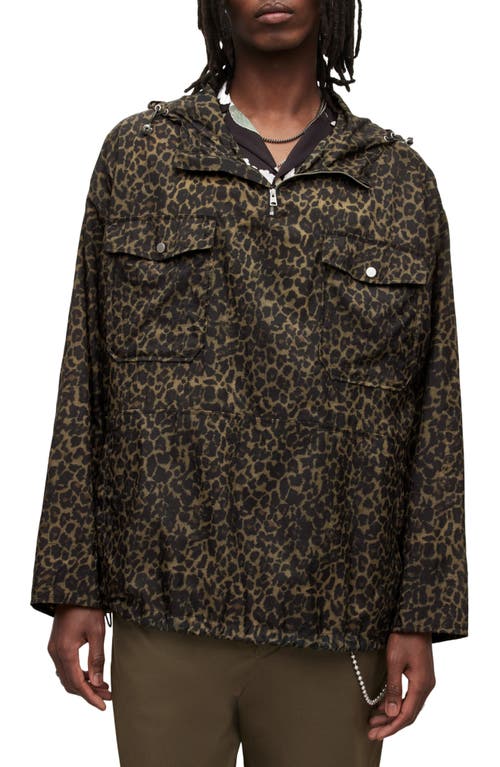 AllSaints Punta Leo Oversize Jacket Worn Brown at Nordstrom,