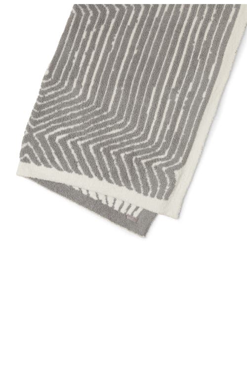 Shop Barefoot Dreams Cozychic® Asscher Pattern Throw Blanket In Cream-pewter