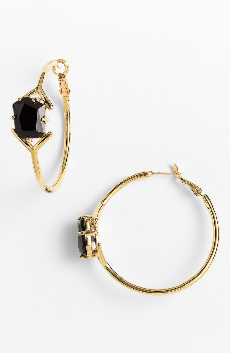 Hoop earrings with colored stones Clearance