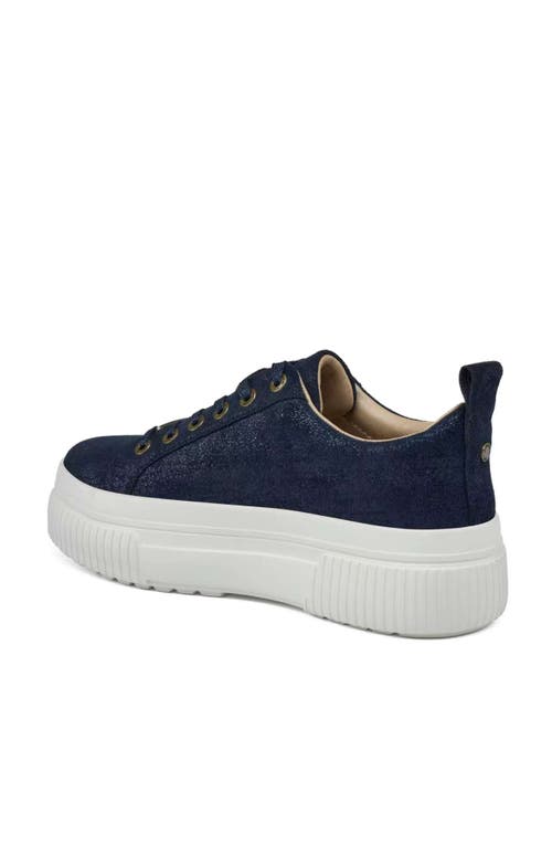 Jslides Footwear West Sneaker In Metallic Navy