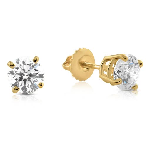 Bliss Diamond 1.50ct Lab Grown Diamond Studs 14k Yellow Gold Screw Backs In 14k Yellow Gold
