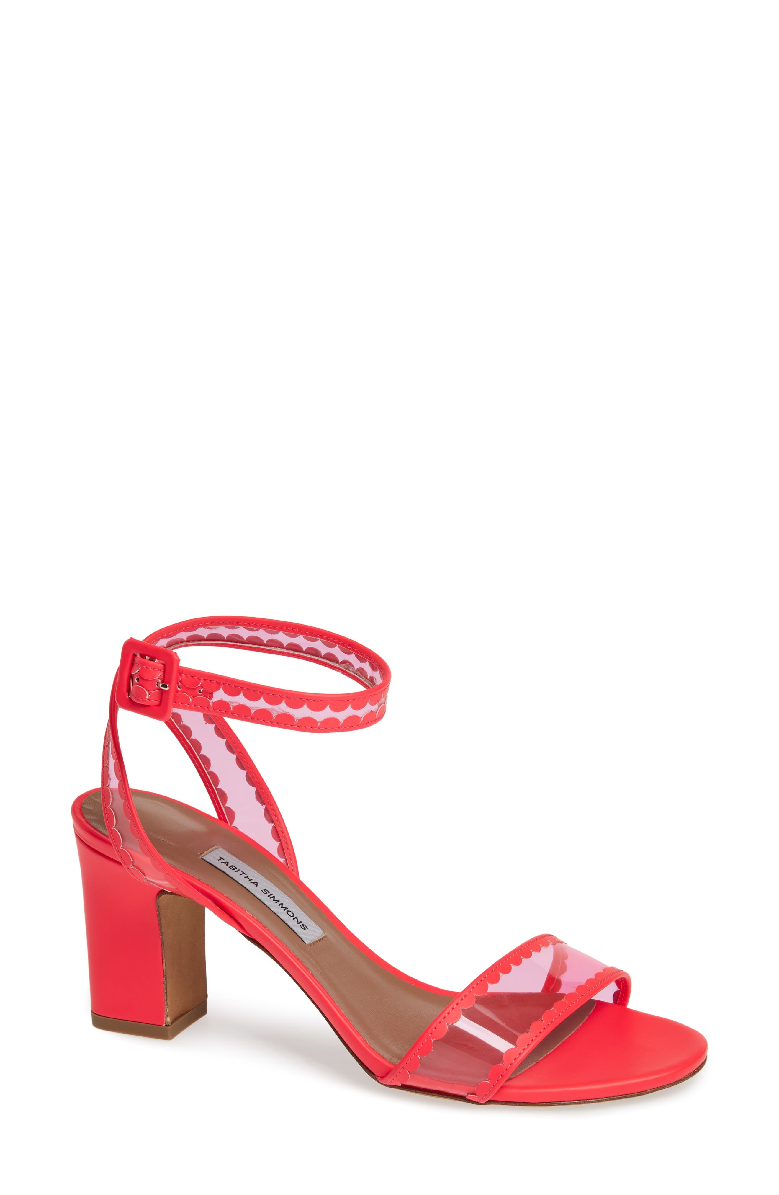 Tabitha Simmons Leticia Clear Ankle Strap Sandal, Pink