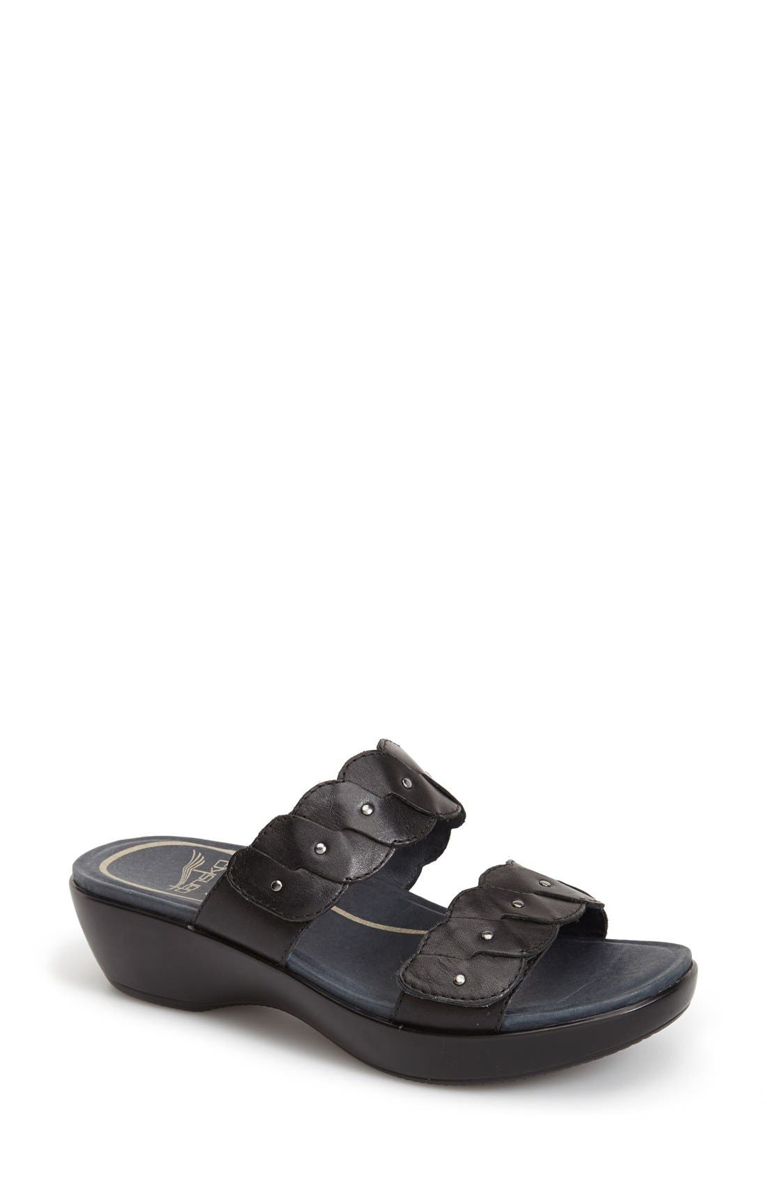 Dansko 'Dee' Leather Two Strap Sandal (Women) Nordstrom