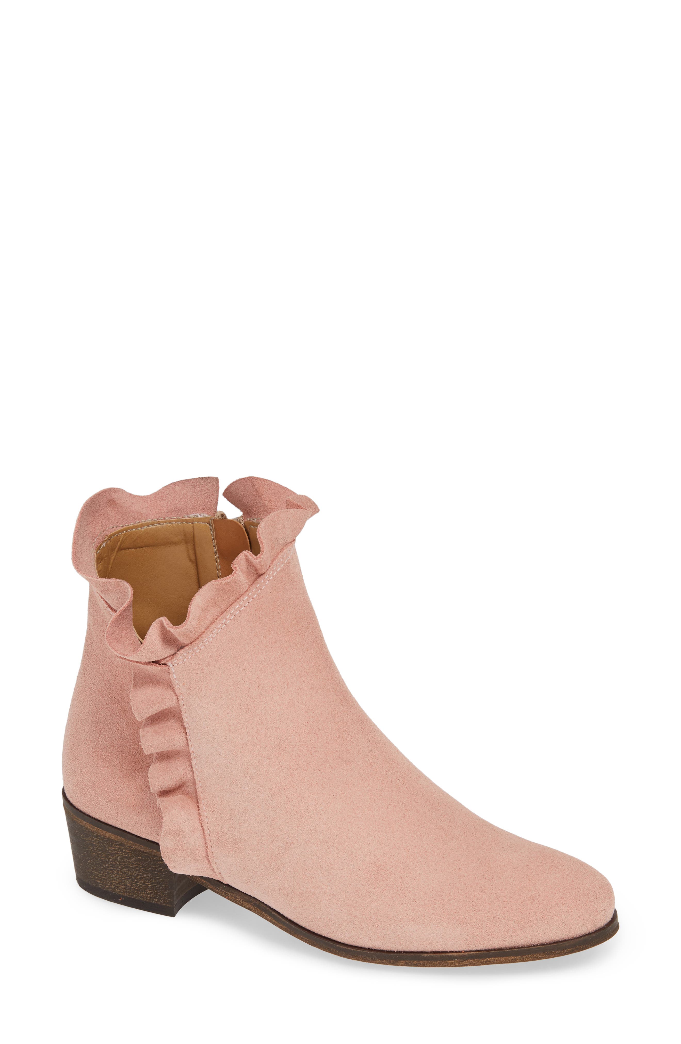 Klub Nico Bryce Ruffle Top Bootie, Pink