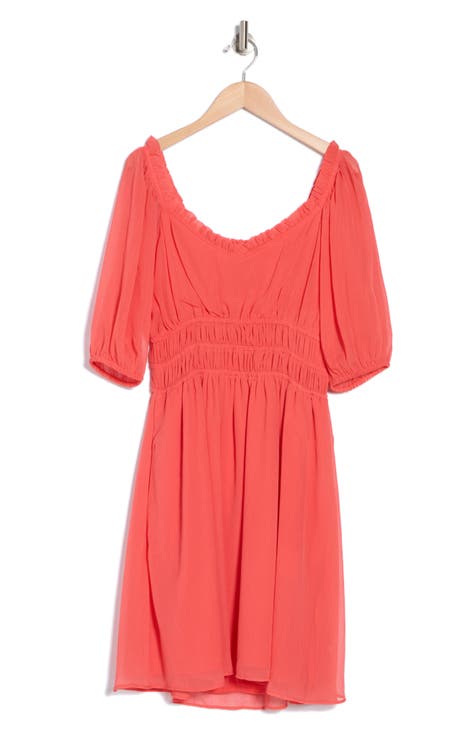 Chiffon Fit & Flare Dress