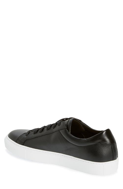 Shop To Boot New York Sierra Lace-up Sneaker In Black Pebbled Leather