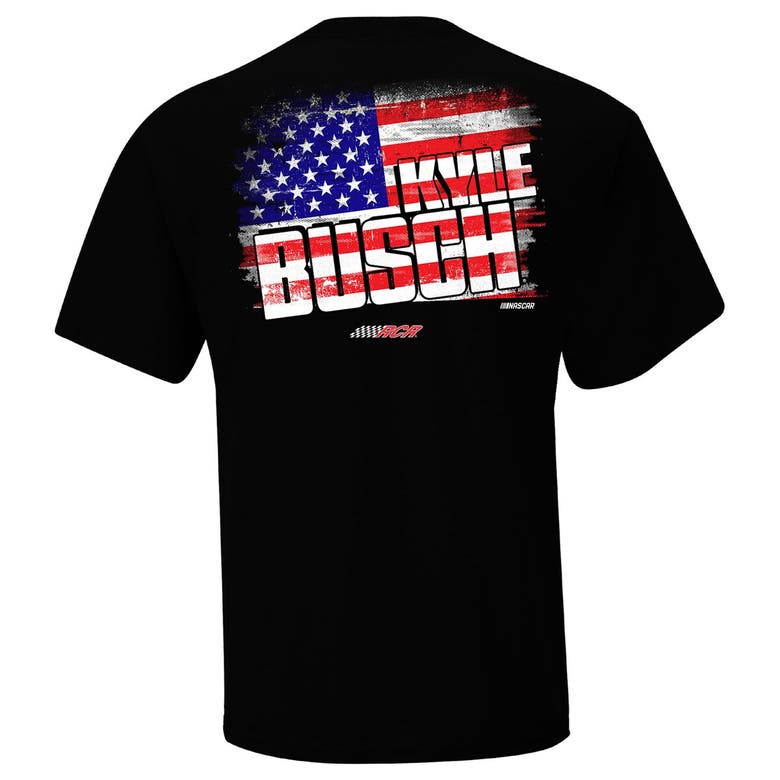 Shop Nascar Richard Childress Racing Team Collection  Black Kyle Busch Flag T-shirt