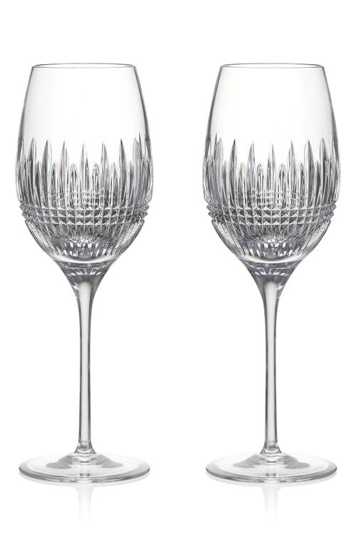 Waterford Lismore Diamond Essence Set of 2 Crystal White Wine Glasses in Clear at Nordstrom, Size One Size Oz
